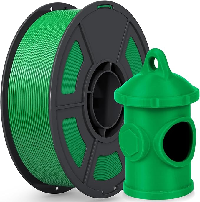 iSANMATE ASA Filament 1.75mm Green 1KG, UV & Weather Resistant 3D Printer Filament Perfect for Outdoor Functional Parts, Dimensional Accuracy +/- 0.02mm, 1kg Spool (2.2lbs)