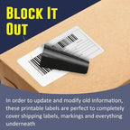 L LIKED 2.25" x 1.25" Direct Thermal Labels, Permanent Adhesive Barcode Address Label & Compatible with Rollo, Zebra and Other Desktop Printers (12 Rolls, 12000 Labels)