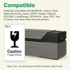 12 Rolls 2.25" X 4" Thermal Printer Labels, 350/Roll - Direct Thermal Labels Compatible with Zebra & Rollo Printers, BIAlabel