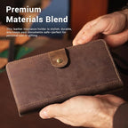 CoBak Genuine Leather Car Registration and Insurance Holder–Luxury Vehicle Glove Box Organizer, Premium Auto Document Case with Magnetic Closure for License, Cards & Papers