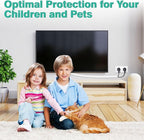 Dog and Cat Cord Protector 25ft - 1/2inch, Flexible Cable Sleeve for Easy Cord Management, Protects Cables from Pets Chewing, Ideal for USB, Power, Audio and Video Cords - White