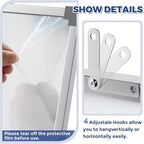 MaxGear Dry Erase Board for Wall, 36" x 24" Magnetic White Board, Double-Sided Large Whiteboard, Hanging for Planning Drawing Memo Teaching, School Home Office, Silver Aluminum Frame