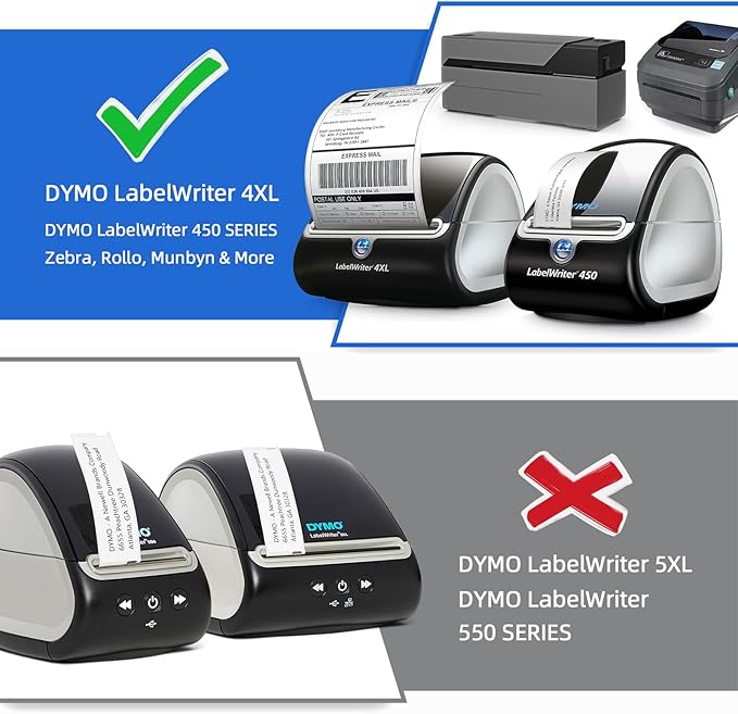 Compatible Direct Thermal Labels Replacement for Dymo 30323 (2-1/8" x 4") 12 Rolls Shipping Labels - Use with Labelwriter 450, 450 Turbo, 4XL Printers