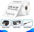 2.25" X 1.25" Direct Thermal Labels with Perforated, Self-Adhesive Stickers Labels for Barcode Postage Address Shipping Compatible with Zebra, Rollo and more Label Printers, 1000 labels/Roll, 12 Rolls