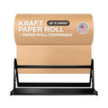 Brown Kraft Paper Jumbo Roll 18" x 14400" (1200 ft) with Dispenser – USA-Made Natural Kraft Paper 30lb Thickness for Packing, Wrapping, Void Filling, Kids' Arts, DIY & School Projects by IDL Packaging