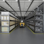 67" Wide Garage Shelving Unit, 67" W x 24" D x 68" H, Heavy Duty Garage Storage Shelves,3500 LBS Capacity, Industrial Adjustable Shelves for Basement Warehouse