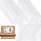 Cholemy 400 Pcs 9.5 x 12 in Clear Packing List Envelopes Shipping Pouches Mailing Shipping Label Sleeves Clear Adhesive Pockets Protectors Slip Envelope Pouches Holders Cover Enclosed Bag for Packing