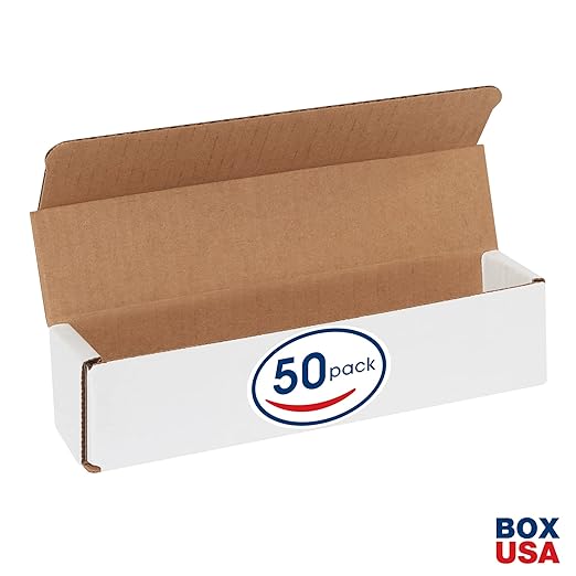 Box USA BM922 9"L x 2"W x 2"H, White (Pack of 50)