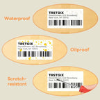 Compatible DYMO 30323 (2-1/8" x 4") Shipping Labels, Direct Thermal Name Badge Label Replacement for DYMO LabelWriter 450, 4XL, Rollo, Zebra (12 Rolls / 2640 Labels), TRSTGIX