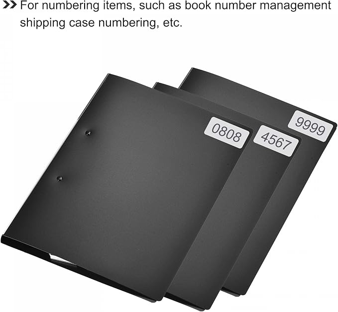 MECCANIXITY 4001 to 5000 Consecutive Number Stickers Inventory Label Black Numbers for Office Warehouse Numbering Classification
