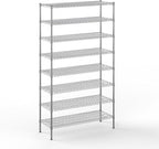 18" Deep x 48" Wide x 86" Height Wire Shelving Kit | 8-Tier | NSF Commercial Storage Rack Unit