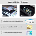Car Registration and Insurance Holder,Cool Car Accessories for ID, Driver's License Cards & Essential Document,business cards,Men&WomenGreen Golden Mountain