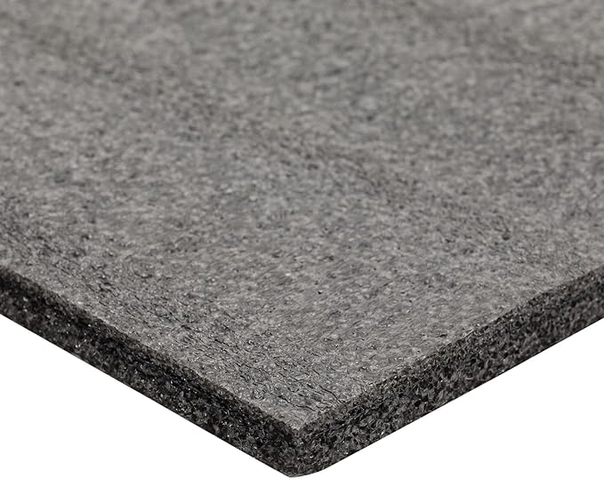 Okuna Outpost Foam Sheets - 16 x 12 x 0.5 in, Black, 2-Pack - High Density Polyethylene Padding & Packing Foam Pads for Backpack Bottom Padding & Tool Case Inserts - Customizable Craft Cushioning