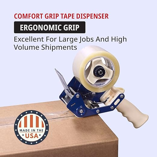 Tape Logic 2" Work Horse Packing Tape Dispenser Gun - Heavy Duty Carton Sealing Tape Dispenser, Industrial & Hand-Held for Home, Office or Warehouse, Supplies for Packing, Shipping, Moving, & Mailing