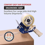 Tape Logic 3" Work Horse Packing Tape Dispenser Gun - Heavy Duty Carton Sealing Tape Dispenser, Industrial & Hand-Held for Home, Office or Warehouse, Supplies for Packing, Shipping, Moving, & Mailing
