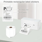 3 X 5 Inch Rectangle Sticker White Moving Labels for Boxes, 300PCS Waterproof Removable White Labels Stickers to Write on for Bar-Codes, Address, Small Business Labeling, Inventory