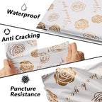 Thank You Poly Mailers 10x13 Inch 100 Pcs - Gold Rose Printed Shipping Bags for Clothing - Waterproof and Tear Resistant Mailing Envelopes - Self-Sealing Packaging Bags for Small Business