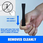 ADY Removable Double Sided Tape Heavy Duty 40 Pack, Picture Hanging Strips Damage Free for Wall, Refill Adhesive Strips for Rent Room, Foam Adhesive Mounting Tape for Decor, Poster