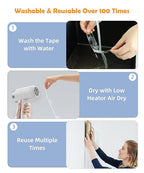 PPB Double Sided Adhesive Tape Heavy Duty, Removable Mounting Tape, Nano Tape, Clear Two Sided Wall Adhesive Strips for Home, Office, Car, Outdoor Use, 10FT