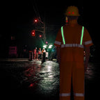 A-SAFETY Class 3 High Visibility Reflective Safety Vest – Orange Mesh, 6XL/7XL/8XL