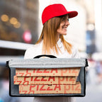 Maxcheck 2 Pcs Insulated Bags for Food Delivery XXXL Large Capacity Hot Grocery Tote Bag Reusable Warming Pizza Catering Carrier for Commercial Travel Lunch Shopping Gifts (Black)