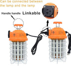 NS 100W LED Temporary Work Light,15500 Lumen Daylight White 5000K, IP64 Dust & Waterproof,Stainless Steel Cover for High Bay Construction Jobsite Workshop