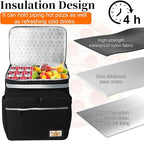 Expandable Food Delivery Backpack with Insulation