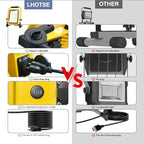 10000LM LED Work Light, 50/80W Patterns Portable Flood Light with Socket & Switch, Outside Work Lights with Stand,16.4 ft Cord, 2 Brightness Modes Adjustable Worklight for Workshop Garage,Construction