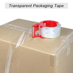 BOMEI PACK Clear Packing Tape, 2.8Mil Thick Heavy Duty Packaging Tape 12Rolls Refills with 1 Dispenser for Box Sealing, Moving and Shipping, 1.88 Inch x 60 Yard, Total 720yds