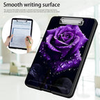 Clipboard with Storage,Office Supplies Nursing Clipboards Folder with Pen Holder Plastic Foldable Clip Board with Storage for Nurse Teacher,Purple Rose