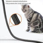 CrocSee 25ft - 1/4 inch Braided Cable Management Sleeve Cord Protector - Self-Wrapping Split Wire Loom for TV/Computer/Home Theater/Engine Bay - Black