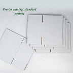 7x5x5 Inches Shipping Boxes Set of 40, White Corrugated Cardboard Box Literature Mailer for Packing Small Business