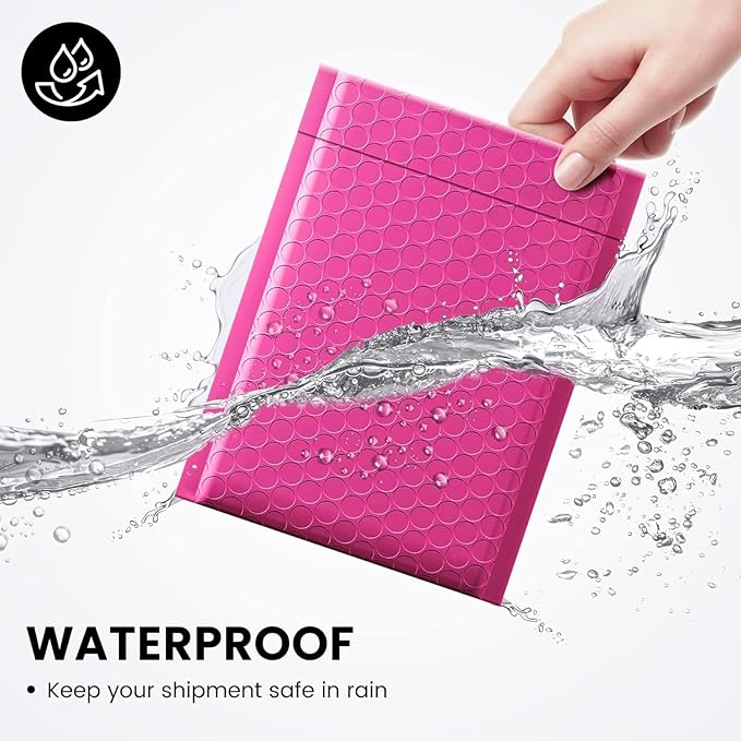 Fuxury Bubble Mailers 6x10" Pink Padded Envelopes 1000Pack Strong Adhesion Thick Padded Mailers for Small Business Mailing Small Items,Jewelry,Makeup