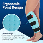 Comfytemp Extra Large Calf Shin Splint Ice Packs for Injury Reusable Gel, FSA Eligible HSA, Knee Cold Pack, Hot Cold Compress Sleeve for Swelling, Tendonitis, Elbow, Leg, After Surgery Gift, 2 Pcs