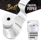 Azure Zone, Thermal Paper 2-1/4 X 230ft 200 Rolls, Fits Most POS Machines and Cash Registers, Great for Business Sales