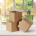 CRUGLA 40 Packs Shipping Boxes 6x6x6, Corrugated Cardboard Brown Mailing Box Bulk for Packing