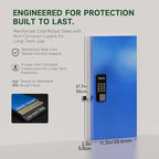 WeHere 48 Key Lock Box Wall Mount, APP Bluetooth/OTP/Wi-Fi Remote/Fixed Code/Key Unlock, Smart Key Cabinet Organizer Holder Box, Key Management for Apartment, Hotel, Office, House
