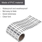 MECCANIXITY 2001 to 3000 Consecutive Number Stickers Inventory Label Black Numbers for Office Warehouse Numbering Classification