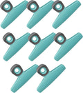 COOK WITH COLOR Wide Heavy Duty Chip Clips, Large Bag Clips for Food Storage with Air Tight Seal Grip, Pack of 8, Teal
