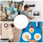 uxcell 50Pcs Double Sided Adhesive Pads, 1.38" x 0.98" Clear Removable Heavy Duty Mounting Tape Picture Hanging Sticky Adhesive Pad for Wall, Poster Picture, DIY Craft