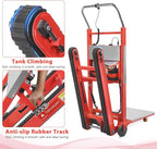 Electric Stair Climbing Hand Trucks Dolly Cart, 900lb Capacity Heavy Duty Stair Climber with Ropes, Carry Heavy Objects Up and Down Stairs Effortless for Furniture Logistics Warehouse