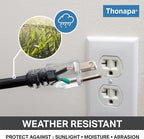 12/3 Black Oil Resistant Extension Cord 100 ft, SJTOW 12 Gauge Heavy Duty Extension Cord with 3 Prong, Black Electrical Cable Great for Farm, Ranch, Workshop - 15 AMP, US Veteran Owned Brand