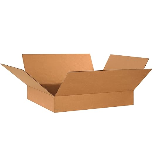 TAPE LOGIC 24x20x4 Flat Corrugated Boxes, Flat, 24L x 20W x 4H, Pack of 20 | Shipping, Packaging, Moving, Storage Box for Home or Business, Strong Wholesale Bulk Boxes