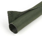 1/8 inch Split Braided Cable Management Sleeve for USB Cable Power Cord Audio Video Cable, Wire Loom Cord Protector from Cat Dog Chewing (Dark Green, 10FT)