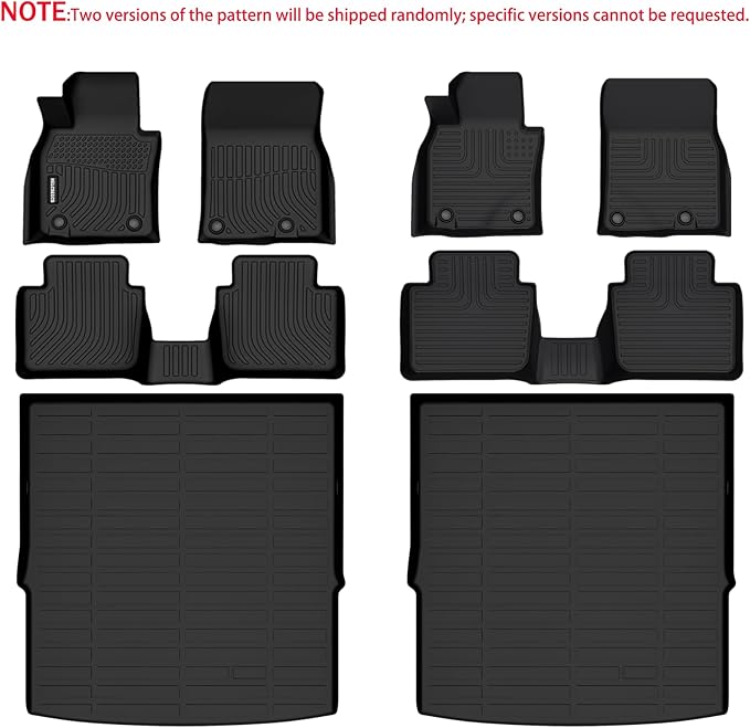 KELCSEECS® Floor Mats & Cargo Liner for 2023-2025 Mazda CX50(Not for Hybrid),All Weather Protection TPE Floor Liners Front& Rear Row Full Set Mazda CX-50 Accessories Black