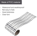 MECCANIXITY 8001 to 9000 Consecutive Number Stickers Inventory Label Black Numbers for Office Warehouse Numbering Classification