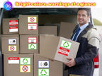 5" x 3" Large Moving Labels for Home Packing Box 6 Color Coded Border Label 162pcs with Writable Notes Areas, Fragile Stickers, Heavy Sticker. Permanent Adhesion