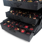 [Telescoping Christmas Ornament Storage Box with Dividers] - Ornament Keeper (Holds 140 Ornaments up to 4-6 Inches Tall by Nearly Any Width and Length) | Removable Trays with Moving Separators