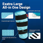 Comfytemp Extra Large Calf Shin Splint Ice Packs for Injury Reusable Gel, FSA Eligible HSA, Knee Cold Pack, Hot Cold Compress Sleeve for Swelling, Tendonitis, Elbow, Leg, After Surgery Gift, 2 Pcs