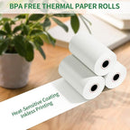 (5 Rolls) 3 1/8" x 230' Thermal Receipt Rolls, Cash Register POS Thermal Paper Rolls, Credit Card Paper Rolls Thermal 3 1/8 in x 230 ft.